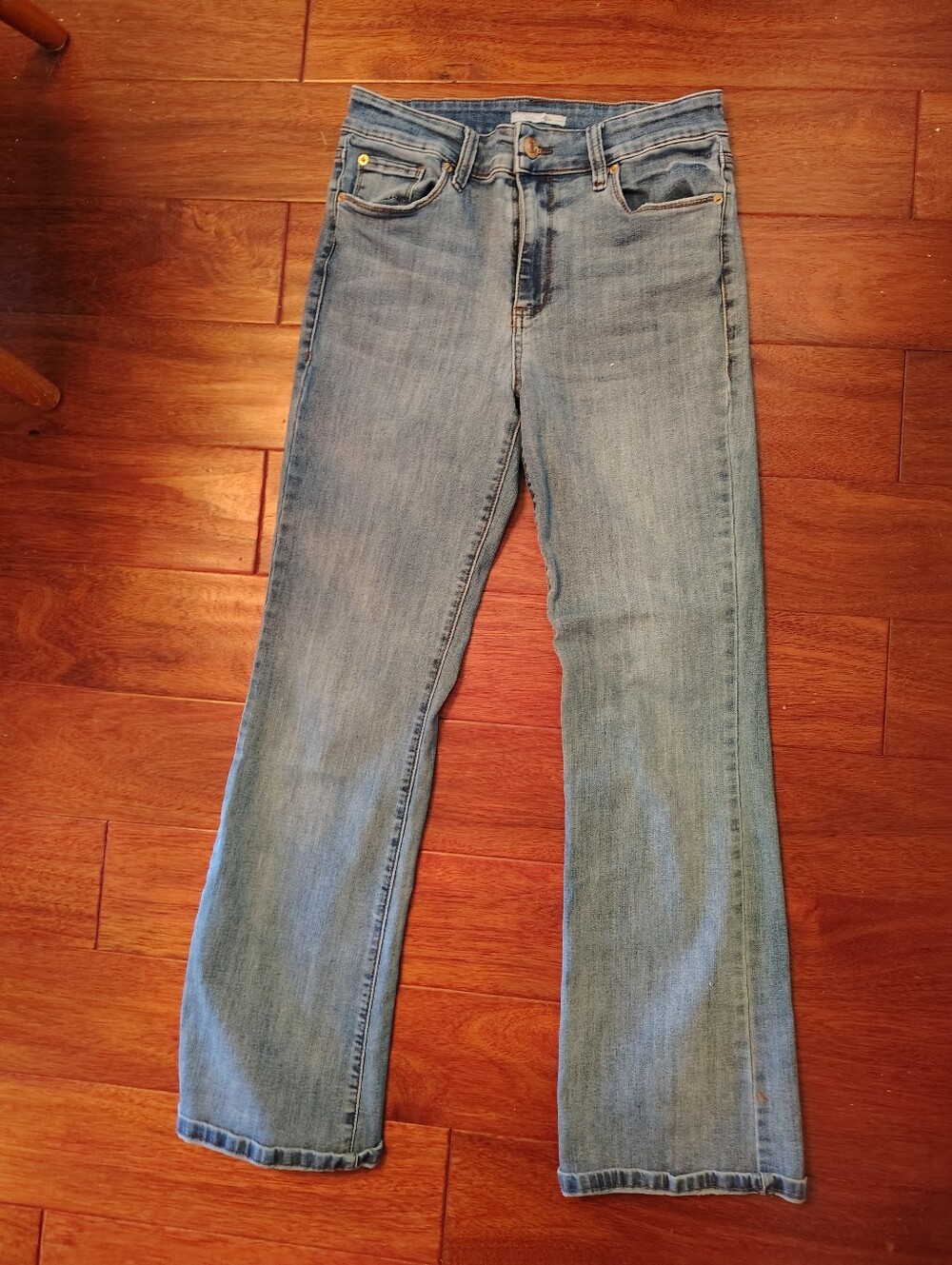 STS Blue Size 29 Medium Wash High Rise Flare Stretch Jeans